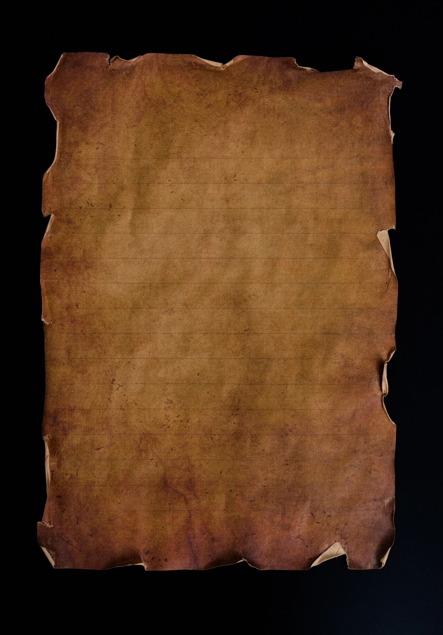 Antique manuscript page against a dark background